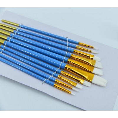 Hot Sale In Amazon Acrylic Oil And Watercolor Paint Brush Set With Nylon Hair Wood Handle